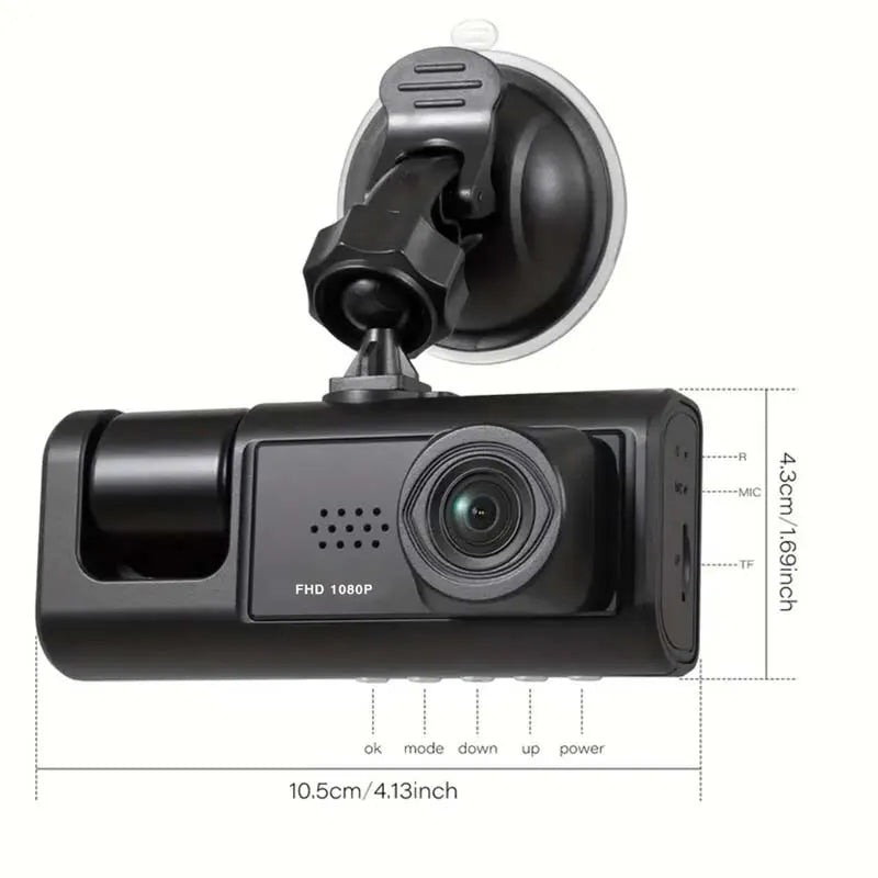 Dash Cam 1080P 3 Cameras (with or without 32GB SD Card)