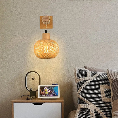 Retro Bamboo Wall Lamp