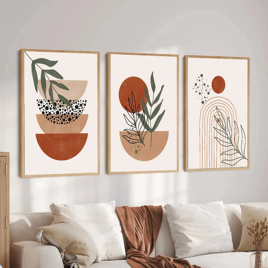 Terracotta Desert Wall Posters - 3 piece set