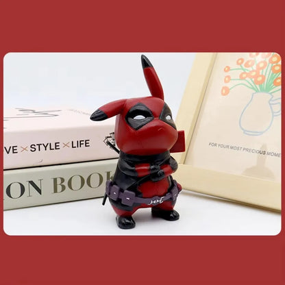 Kawaii Pikachu Deadpool Figurine