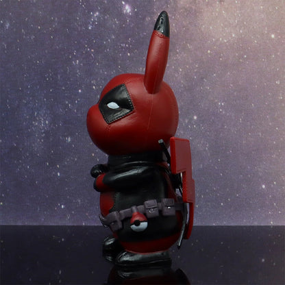 Kawaii Pikachu Deadpool Figurine