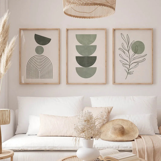 Sage Serenity Wall Posters - 3 piece set