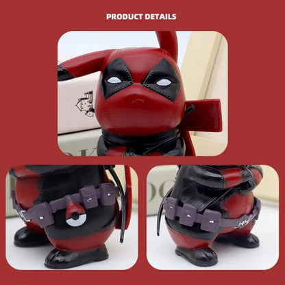 Kawaii Pikachu Deadpool Figurine