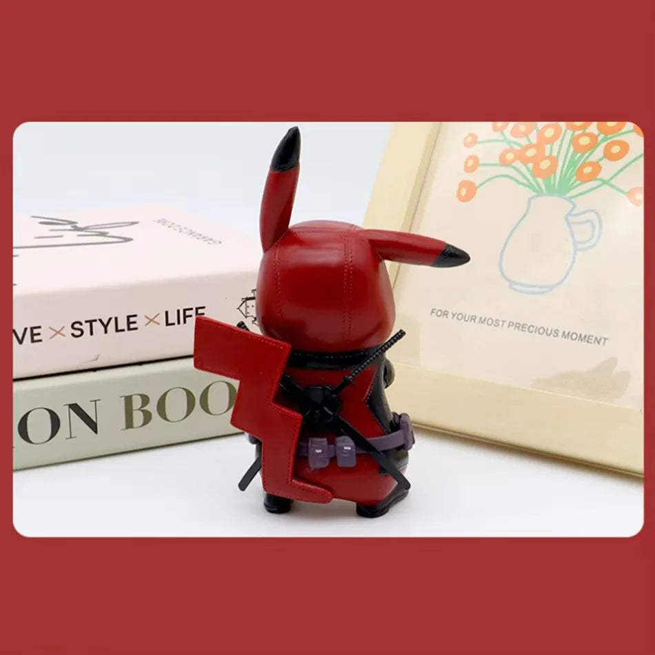 Kawaii Pikachu Deadpool Figurine