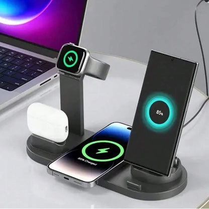 30W 6 In 1 Wireless Charger For Apple or Samsung