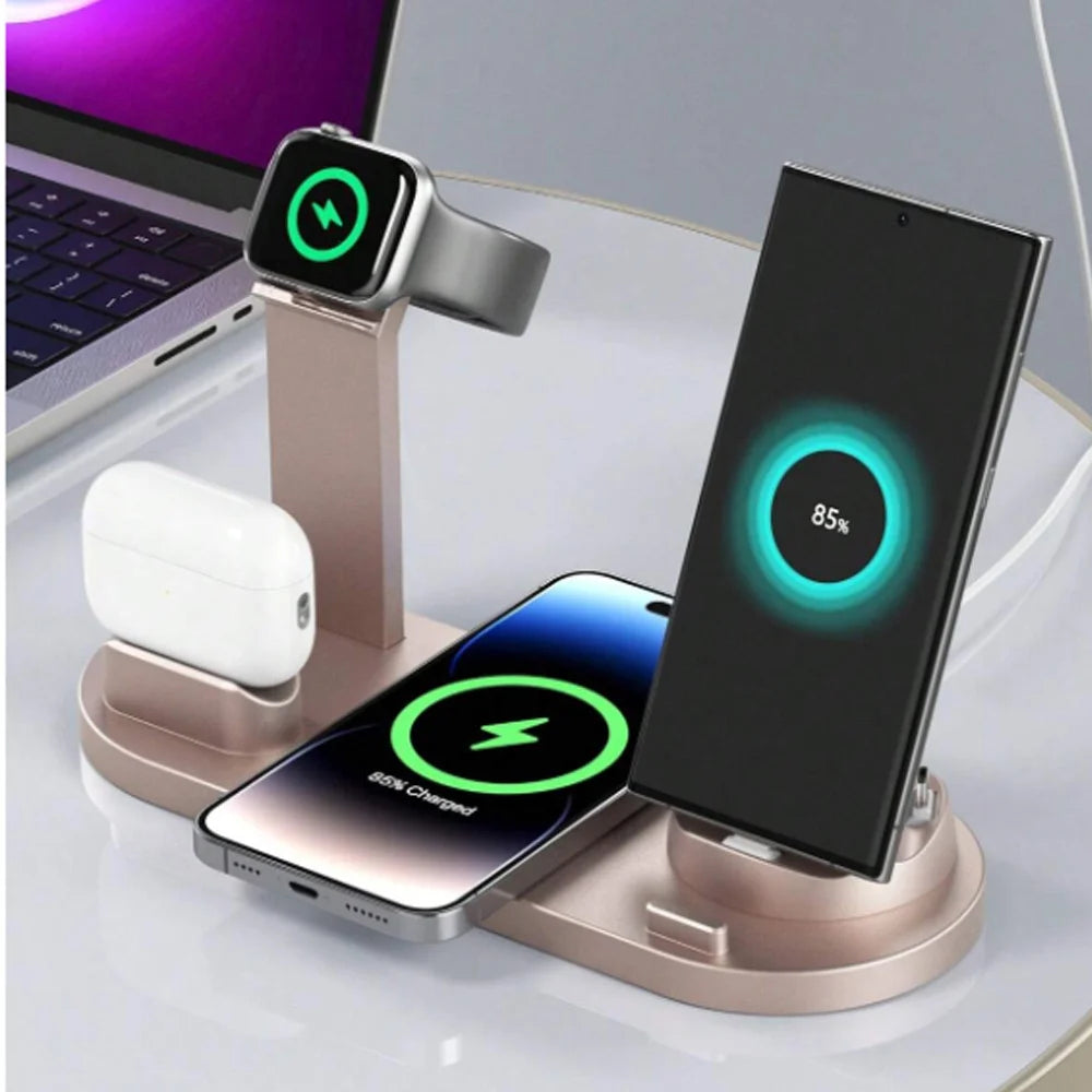 30W 6 In 1 Wireless Charger For Apple or Samsung