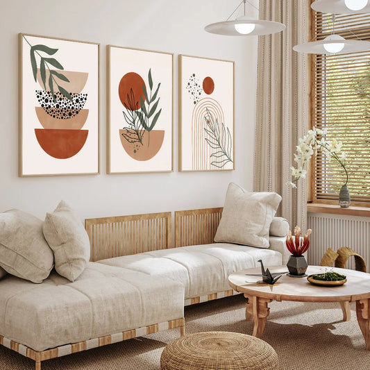 Terracotta Desert Wall Posters - 3 piece set
