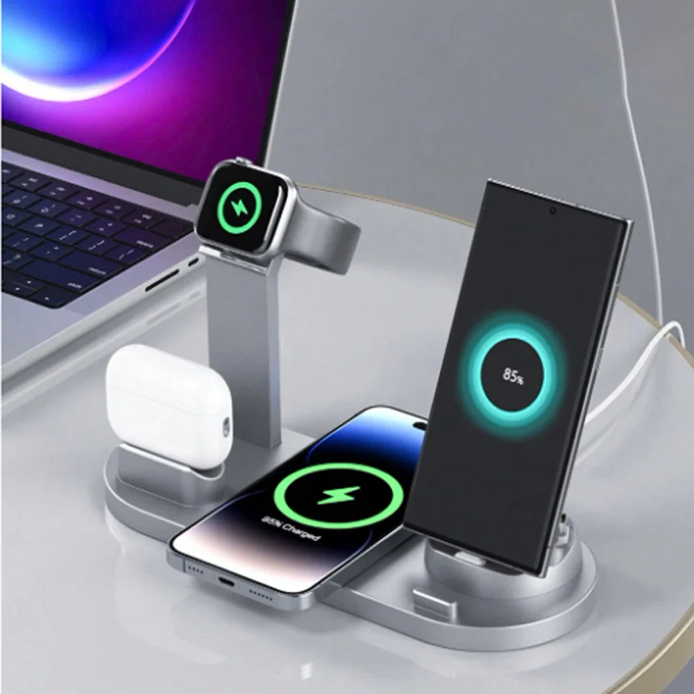 30W 6 In 1 Wireless Charger For Apple or Samsung