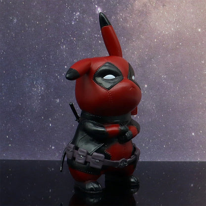 Kawaii Pikachu Deadpool Figurine