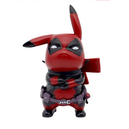 Kawaii Pikachu Deadpool Figurine